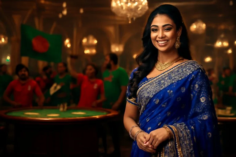 bdtwin লাইভ ডিলার টেবিল দৃশ্য